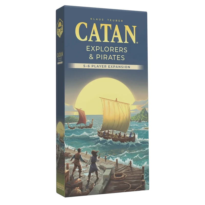 CATAN Explorers & Pirates - 5-6 Player Expansion 6th Edition | Board Game | Ages 12+ | 5-6 Players | 60 Minutes Playing Time