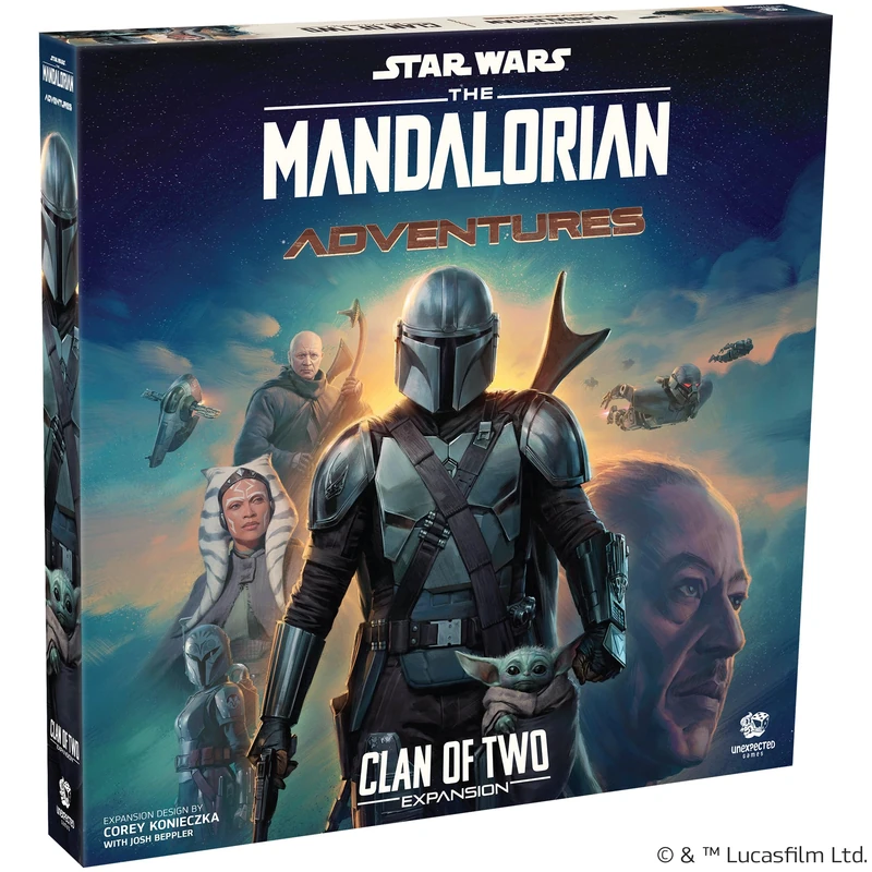 Asmodee | Star Wars The Mandalorian Adventures: Clan Of Two Expansion | Cooperative Board Game | Ages 12+ | 1-4 Players | 30-60 Minutes Playing Time