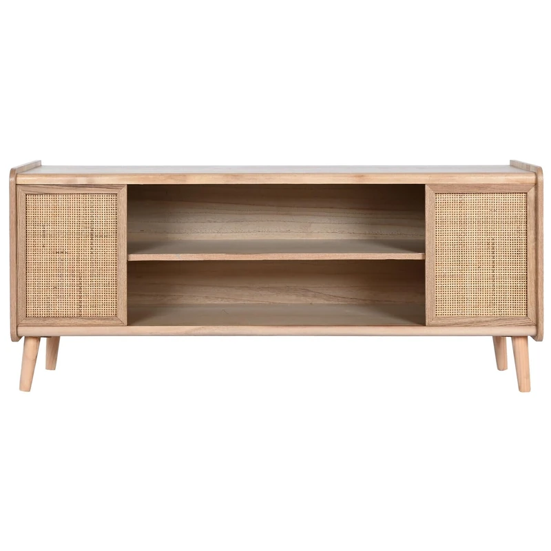 AlexandreHouse MUEBLE TV Paulownia Ratan 120X35X54 Natural