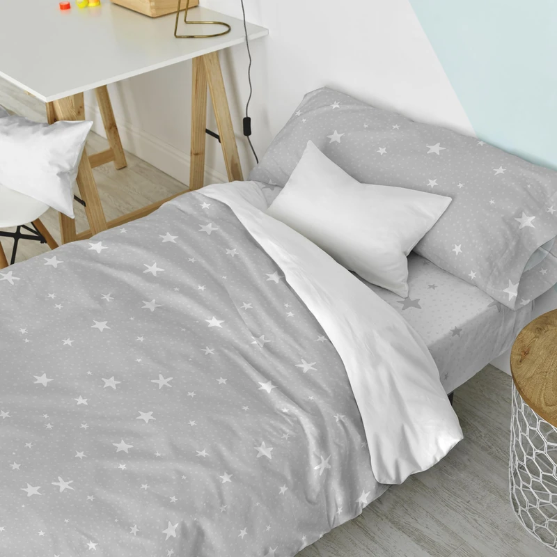 AlexandreHouse Little Star Juego Nórdico 2 Pieces 180 x 220 cm (Cama 105) Grey