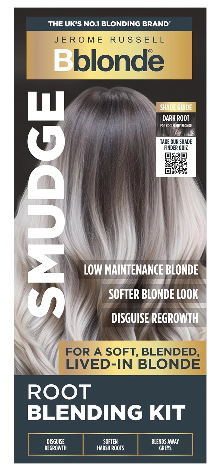 Jerome Russell Bblonde SMUDGE Root Blending Kit in Dramatic Cool| Professional Root Blending Kit | Natural, Lived-In Blonde Look
