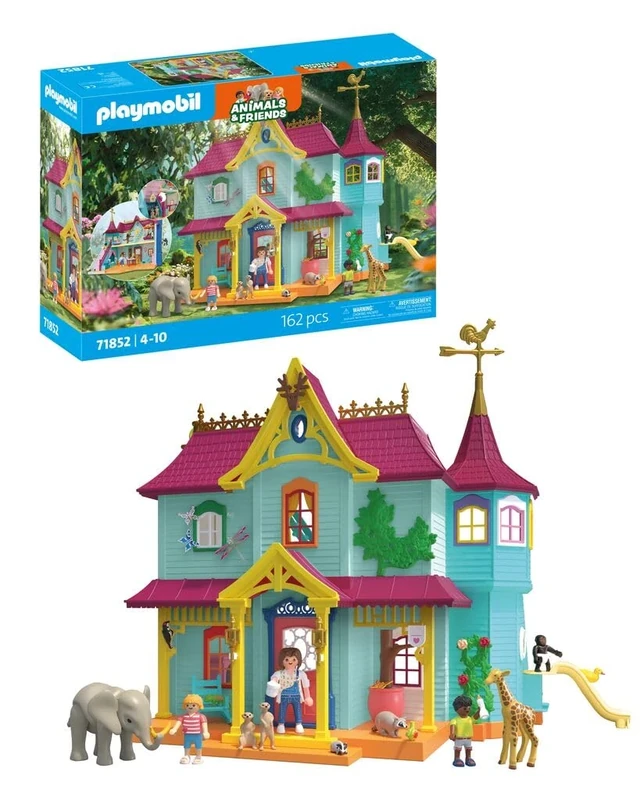 Playmobil | Animals & Friends | Colorful Animal Mansion | Toy from 4 years | Gift for children | Encourages creativity & interaction with animals | With animals, figures & accessories | 71852