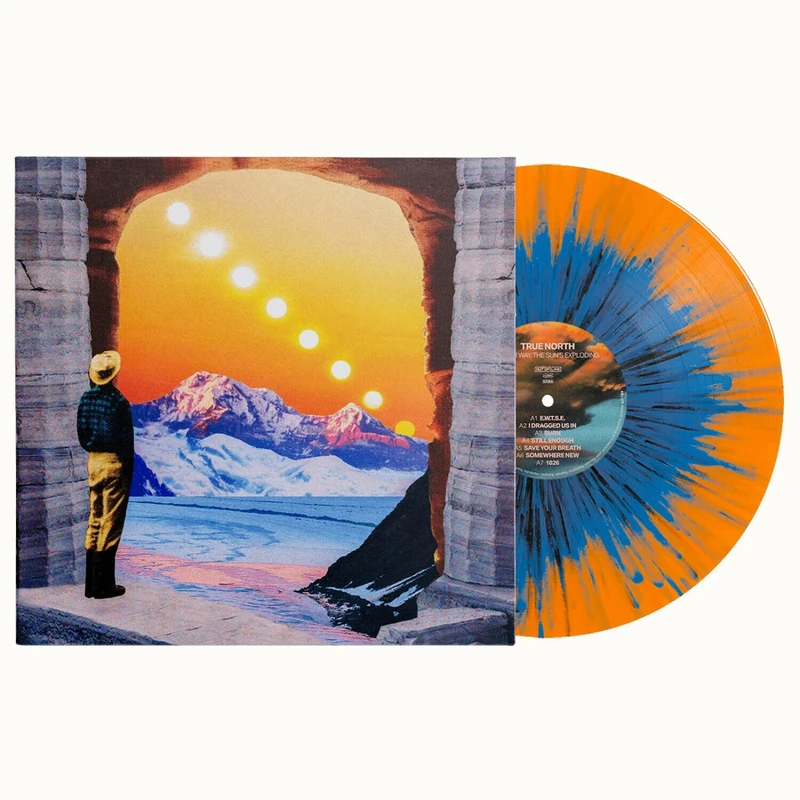 OUT OF LINE - Either Way, The Sun's Exploding Blue Splatter Vinyl