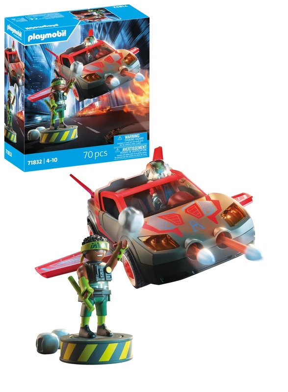 Playmobil - Heroes - Heroes multifunctional vehicle - Toy from 4 years - Gift for children - Versatile action vehicle - With shooting function and play figure - 71832