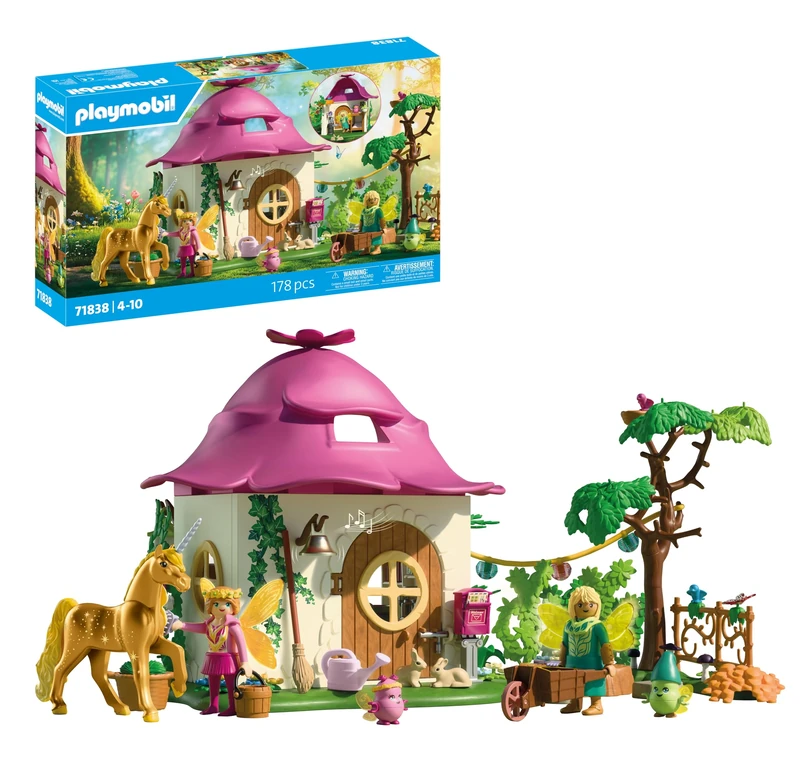 Playmobil | Magic Unicorns | Unicornio lavanda de la suerte con hada | Con detalles adorables y accesorios intercambiables | Regalo perfecto para niños a partir de 4 años | 71843