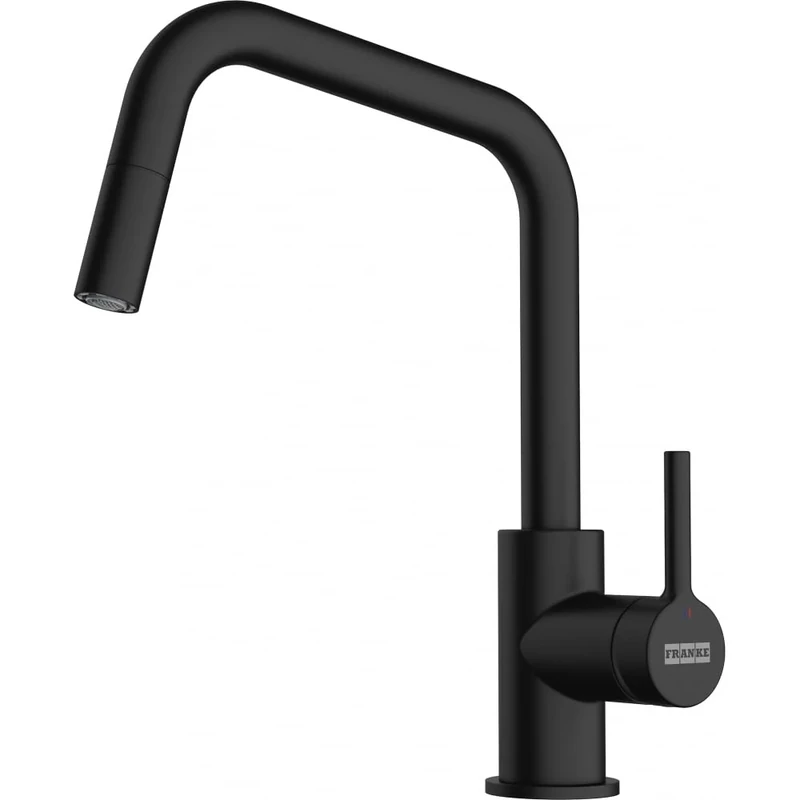 Franke Lina U Matte Black Kitchen Tap with Pull Out Spout 115.0728.477