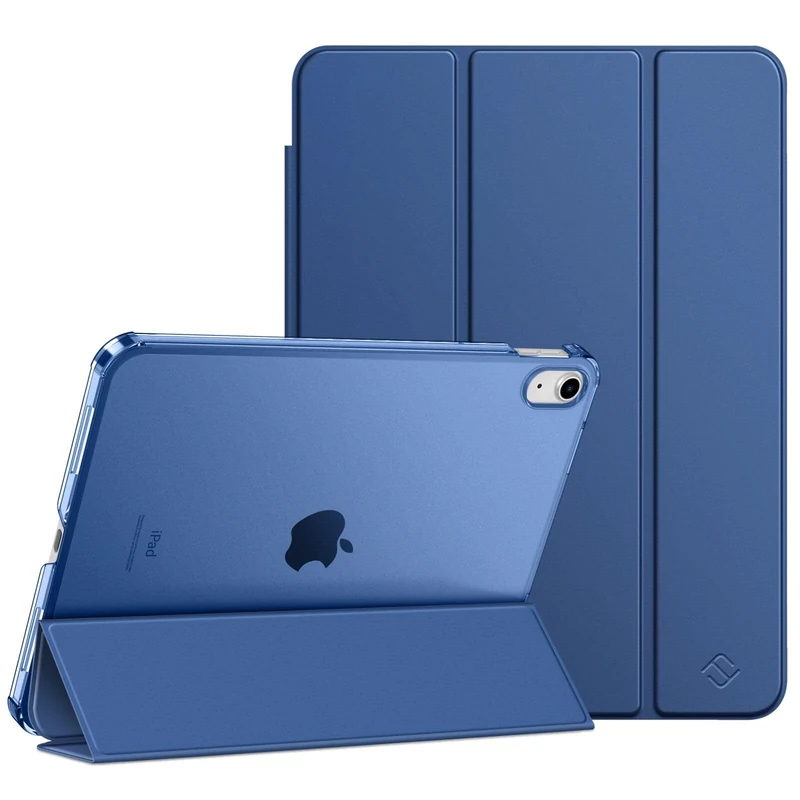 FINTIE Ultra Slim Case for iPad (A16) 11th Generation 11 Inch 2025 / iPad 10th Generation 10.9 Inch 2022 - Frosted Back Shell with Fold-back Stand and Auto Wake/Sleep, Navy
