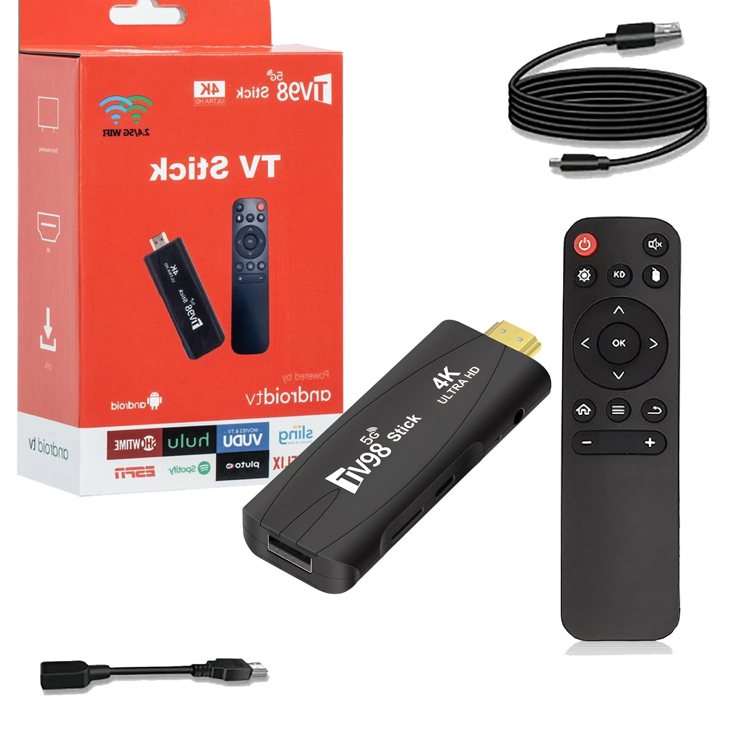 Android 12.0 TV Box,2025 Smart TV STICK box, Streaming Stick 4K,RAM 2GB ROM 16GB Dual WiFi 2.4G/5.8G 4K HDR HD Streaming Media Player