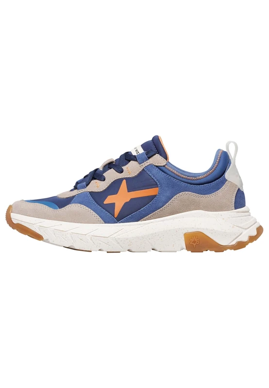 w6yz Men's Next-m. Oxford Flat, Taupe Azure Navy, 9 UK