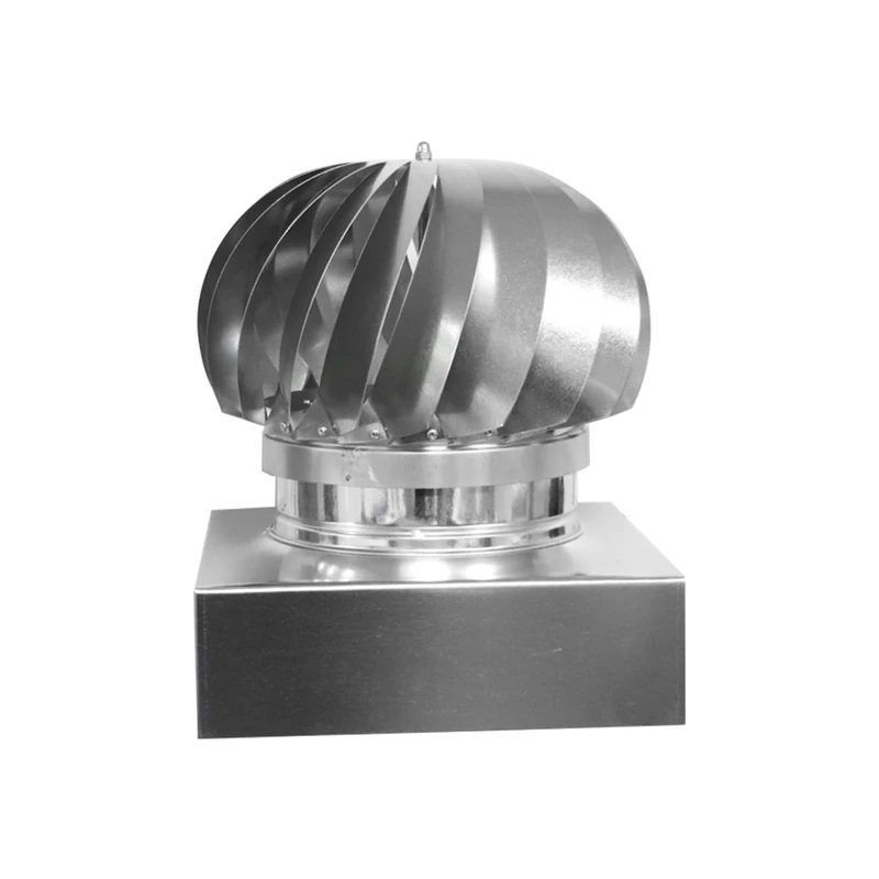 PIKAPPA 1304 Galvanised Wind Aspirator Square Base 370 x 370 mm for Flues and Flues