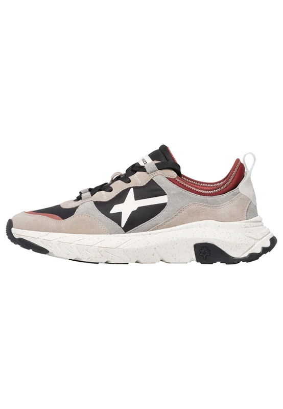 w6yz Men's Next-m. Oxford Flat, Taupe Dark Grey Black, 8.5 UK