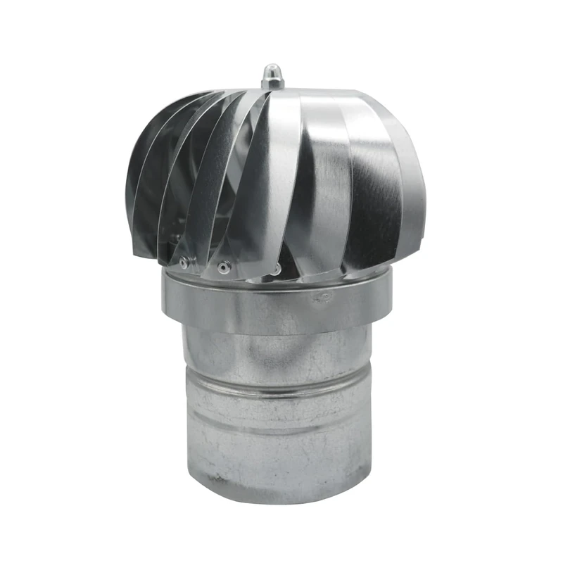 PIKAPPA 1308 Galvanised Round Base Wind Extractor for Ducts and Flues Diameter 120 mm