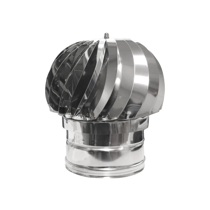 PIKAPPA 1322I Stainless Steel Wind Aspirator Round Base for Ducts and Flues Diameter 200 mm