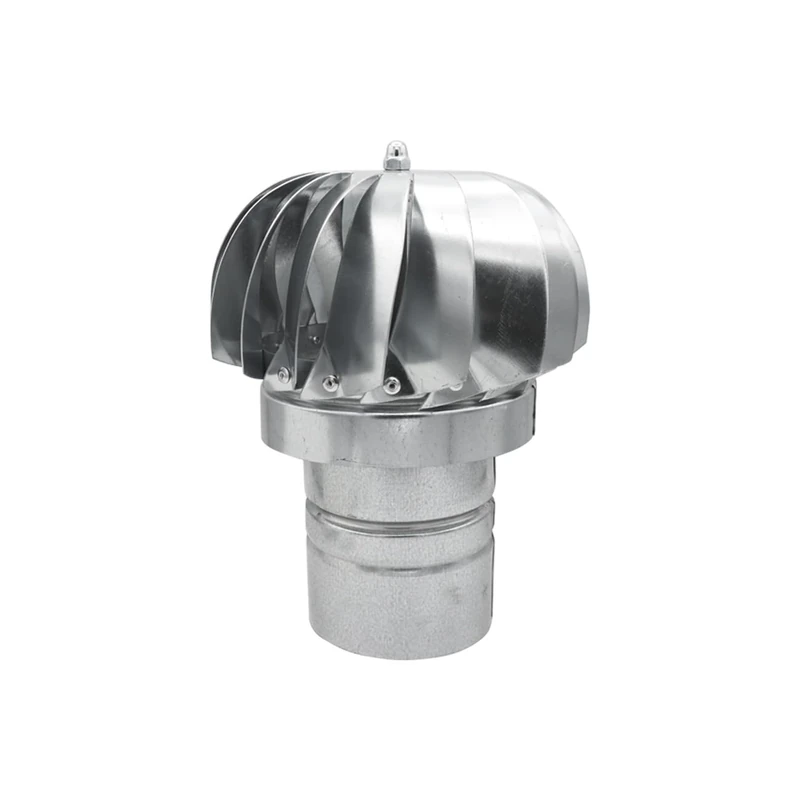 PIKAPPA 1307 Galvanised Round Base Wind Extractor for Ducts and Flues Diameter 100 mm - Image 1
