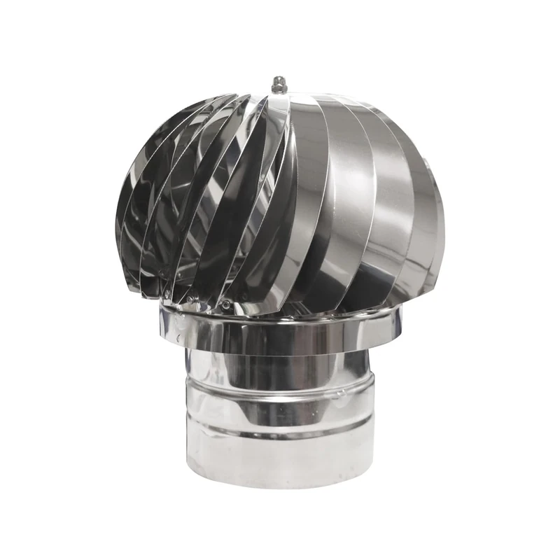 PIKAPPA 1309I Stainless Steel Wind Aspirator Round Base for Ducts and Flues Diameter 170 mm - Image 1