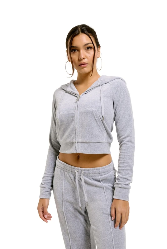 Juicy Couture MADISON HOODIE Silver Marl
