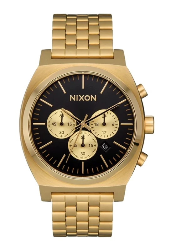 Nixon A972-5333-00 Men's Analogue Watch with Stainless Steel Strap, Gold