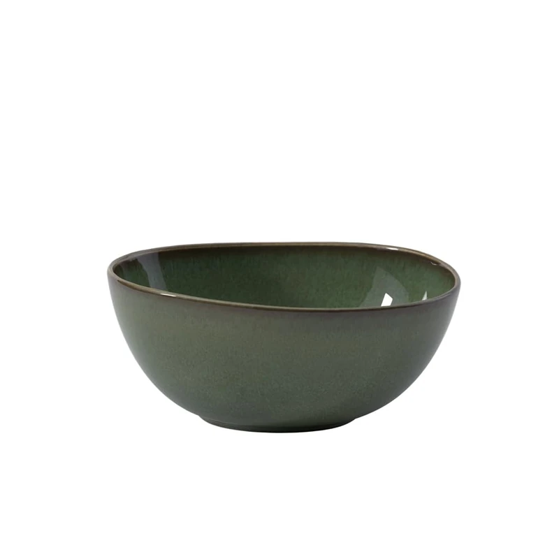 Villeroy & Boch - Lave vert Salad Bowl Large Green, Dishwasher-Safe, Microwave-Safe, Serving Bowl, Large Bowl for Salads, Pasta & Fruit, Pottery Serving Crockery, Reactive Glaze, Earthenware
