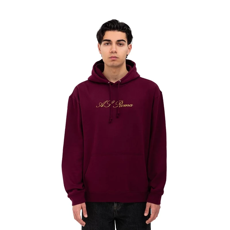 AS Roma Rosso-XL Hooded Sweatshirt, red