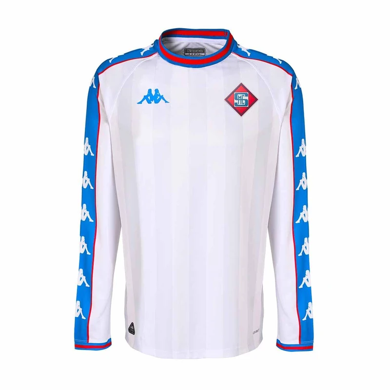 Kappa Unisex's Kombat Third Sm Caen Ls Undershirt, White, XXL