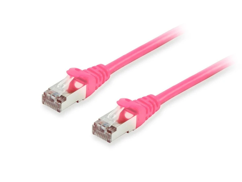 Equip Patch Cable Cat6A S/FTP 2x RJ45 20.00 m Pink - Image 1