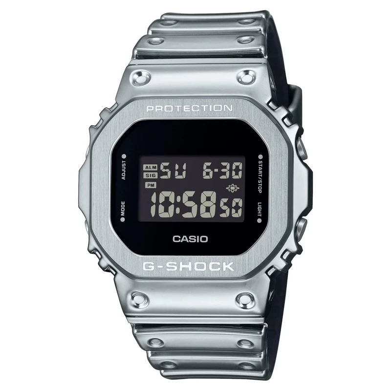 Casio Men Digital Quartz Watch G-Shock G-Steel