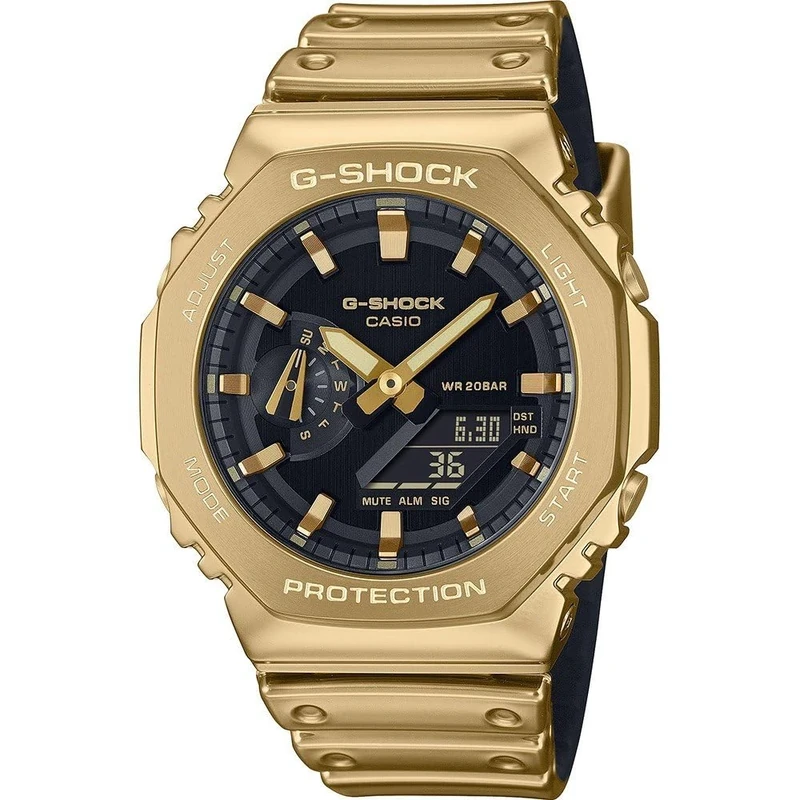 Casio Men's Analogue-Digital Quartz Watch with Plastic Strap GM-2100YMG-9AER