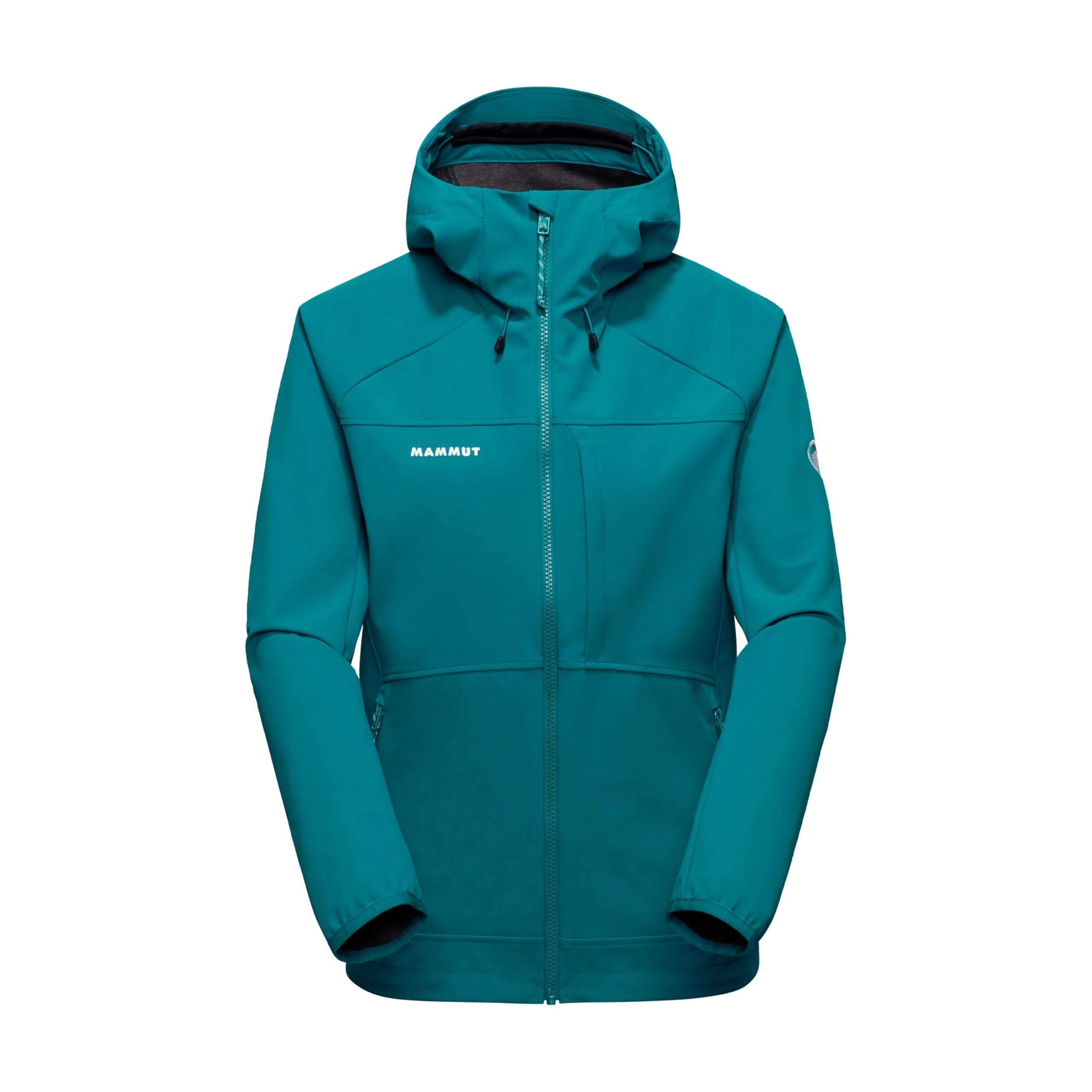 Mammut Ultimate Comfort SO Hooded Jacket Women | Softshell Coat for Outdoor Activities & Hiking | Deep Teal, XL