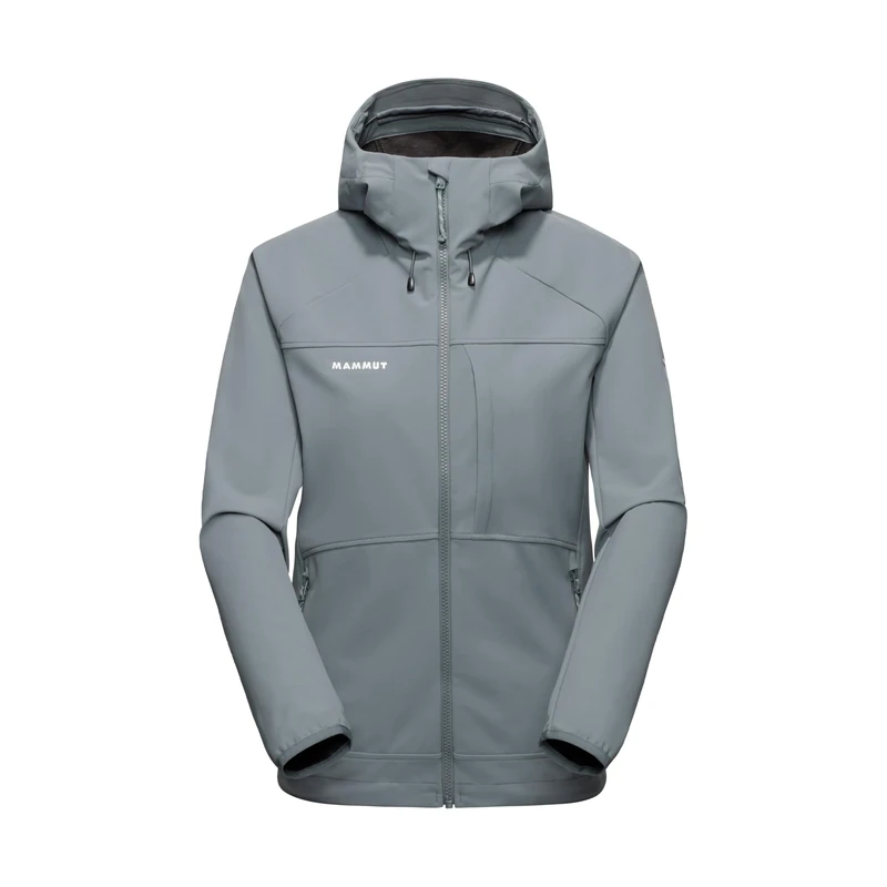 Mammut Ultimate Comfort SO Hooded Jacket Women | Softshell Coat for Outdoor Activities & Hiking | Strata, L
