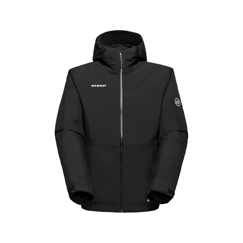 Mammut Treeline 3 in 1 HS Hooded Jacket Men | Insulated Gore-Tex Coat for Outdoor Activities | Black-Black, L