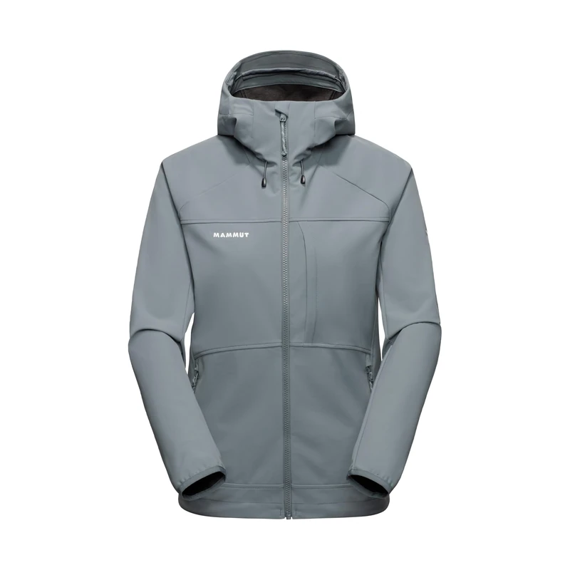 Mammut Ultimate Comfort SO Hooded Jacket Women | Softshell Coat for Outdoor Activities & Hiking | Strata, XL