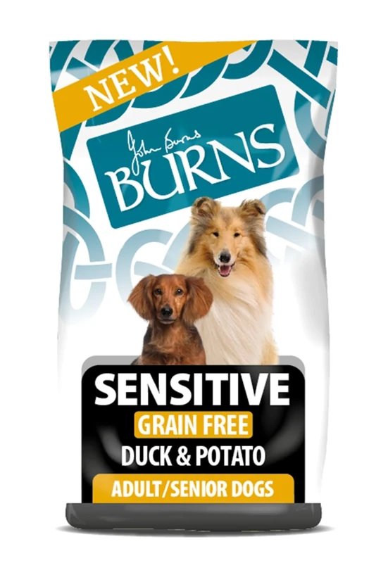 Burns Pet Nutrition Sensitive Grain Free Duck and Potato Adult Dry Dog Food, 12 kg