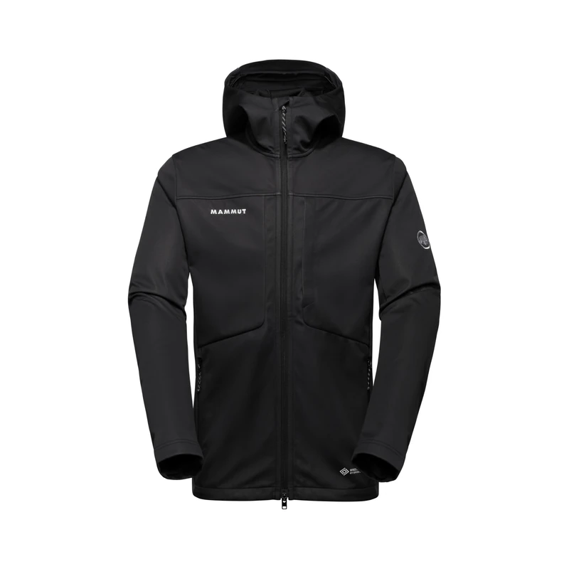 Mammut Ultimate VIII SO Hooded Jacket Men | Outdoor Softshell Clothing for Hiking | Black, 3XL