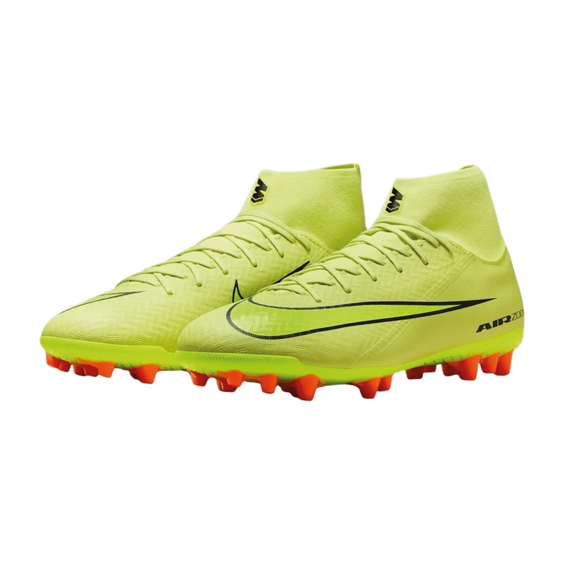 Nike Men's Zm Superfly 10 Academy Ag, Limelight/Volt/Hyper Crimson, 7.5