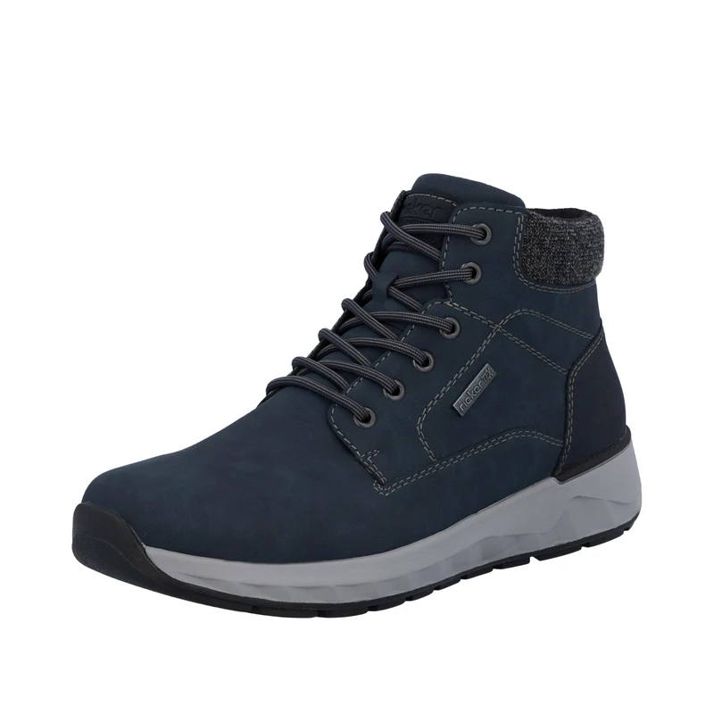 Rieker Men's 11502 Lace-Up Boots, Blue, 46 EU, blue, 11 UK