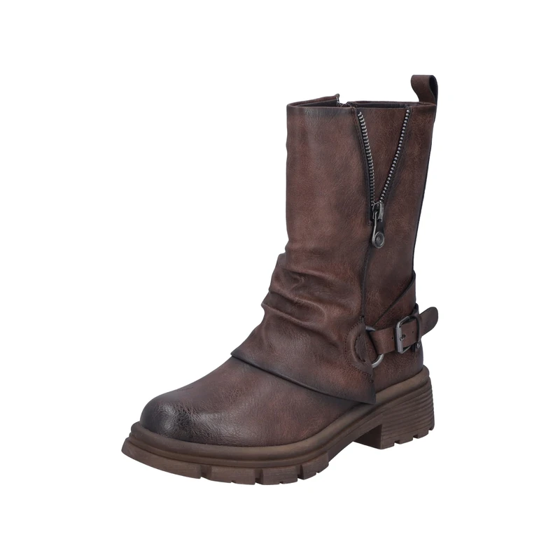 Rieker Women's 91471 Short Boots, Brown 25, 7.5 UK