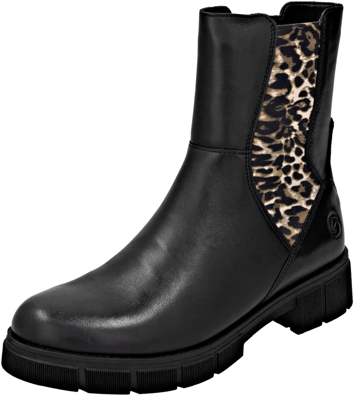 Remonte Women's D2S70 Chelsea Boots, Black, 36 EU, black, 4 UK