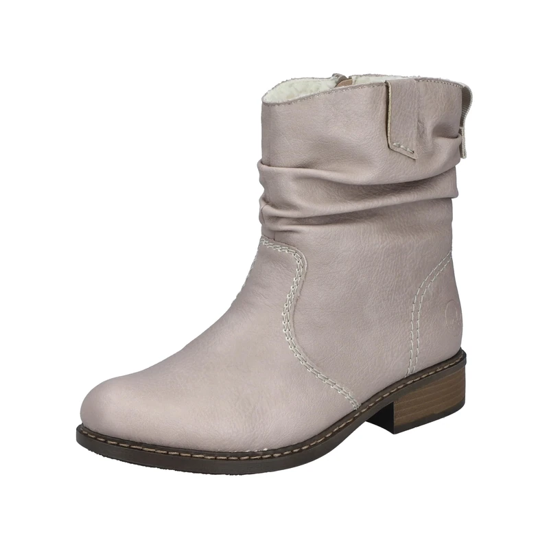Rieker Z4180 Women's Ankle Boots, Beige 60, 7.5 UK