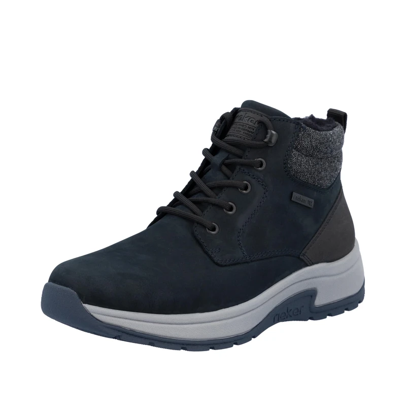 Rieker Men's 11004 Lace-Up Boots, Blue, 46 EU, blue, 11 UK