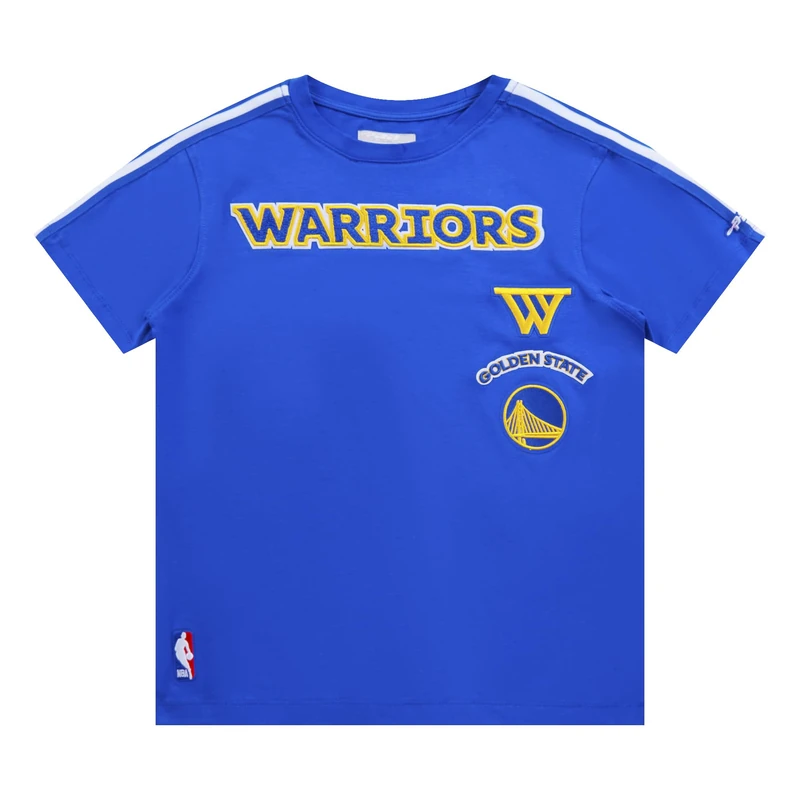 Pro Standard Big Boys NBA Golden State Warriors Retro Classics Taping Tee Royal Blue M