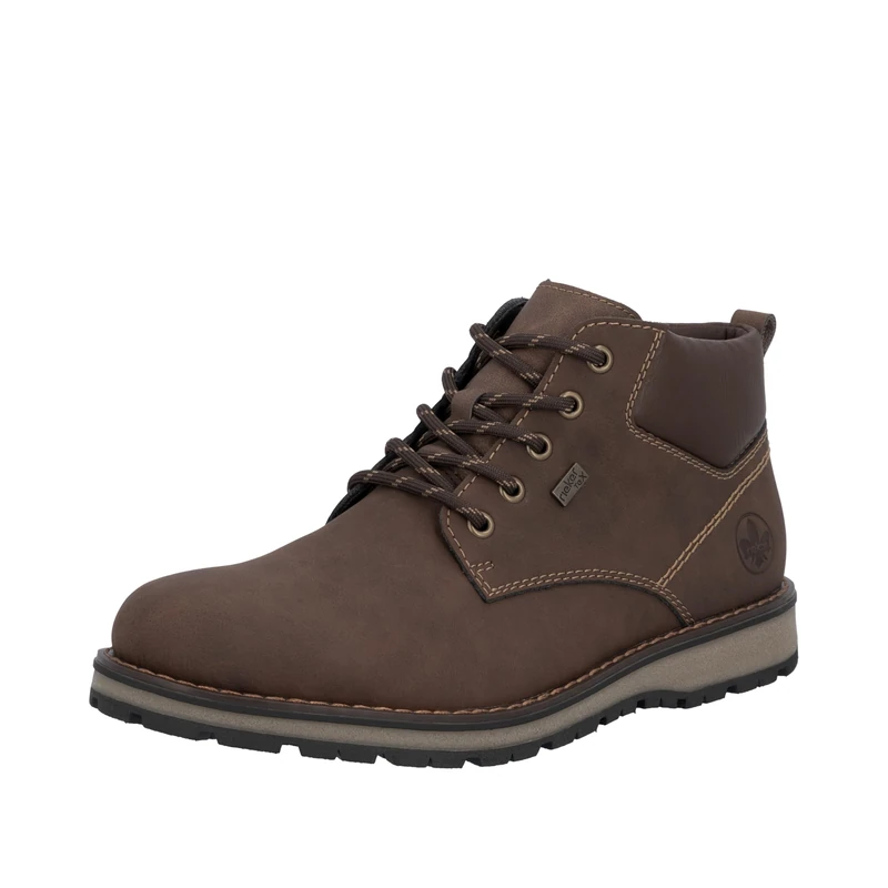 Rieker RiekerTEX 38419 Men's Lace-Up Ankle Boots Water-Repellent, Brown 22, 40 EU