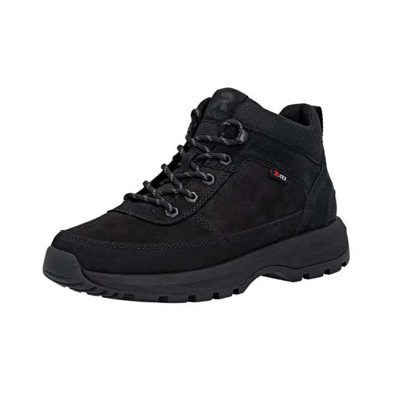 Rieker U1670-00 Men's Boots with Warm Lining Textile & Synthetic in Black, Black 00, 40 EU