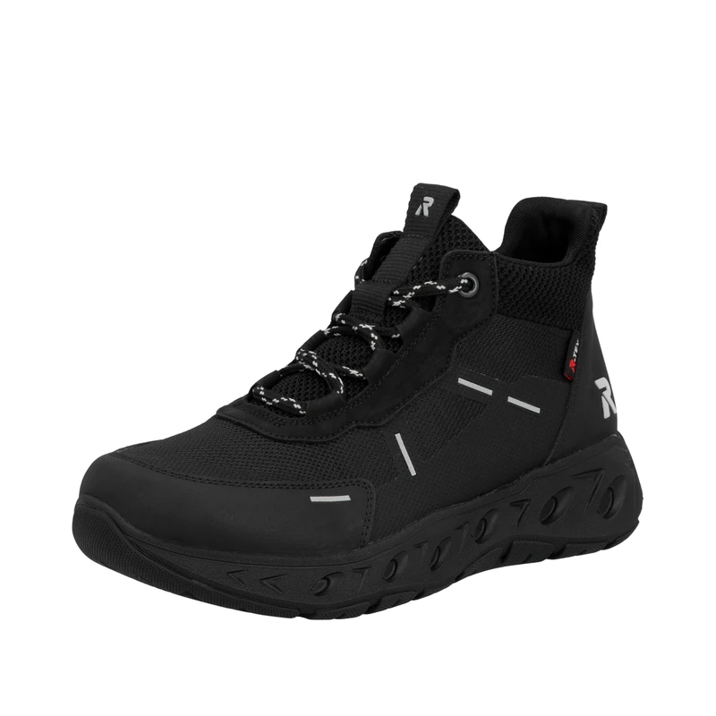 Rieker Women's M6500 High Trainers, Black, 7.5 UK