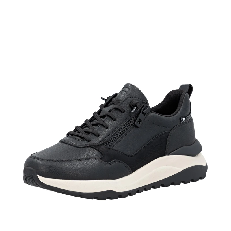 Rieker Women's W2504 Low Trainers, Black, 42 EU, Black, 8 UK