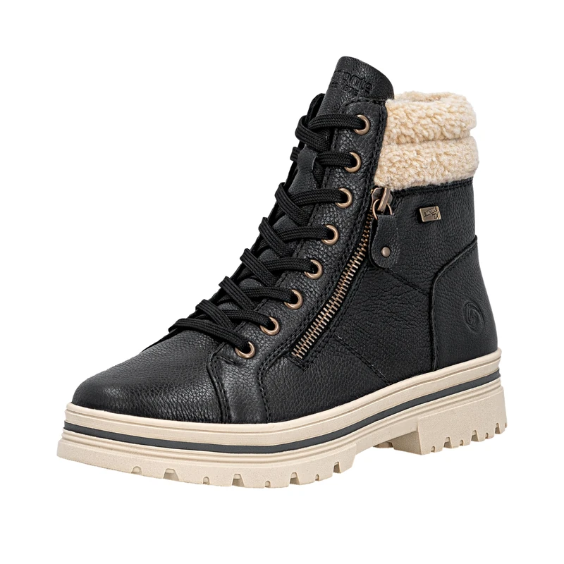 Remonte Women's D2U74 Lace-Up Boots, Black (black 03), 4 UK