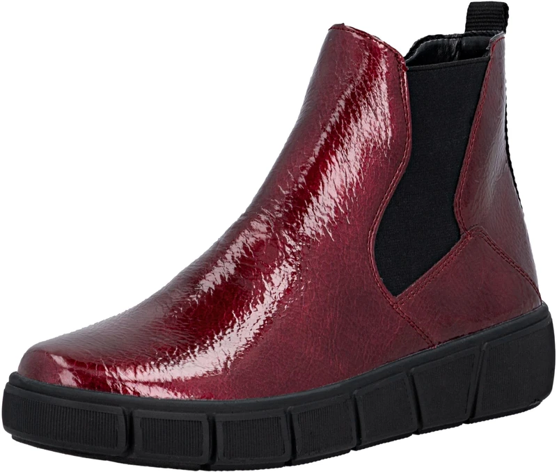 Remonte Women's D1T71 Chelsea Boot, Red, 44 EU, red, 10 UK