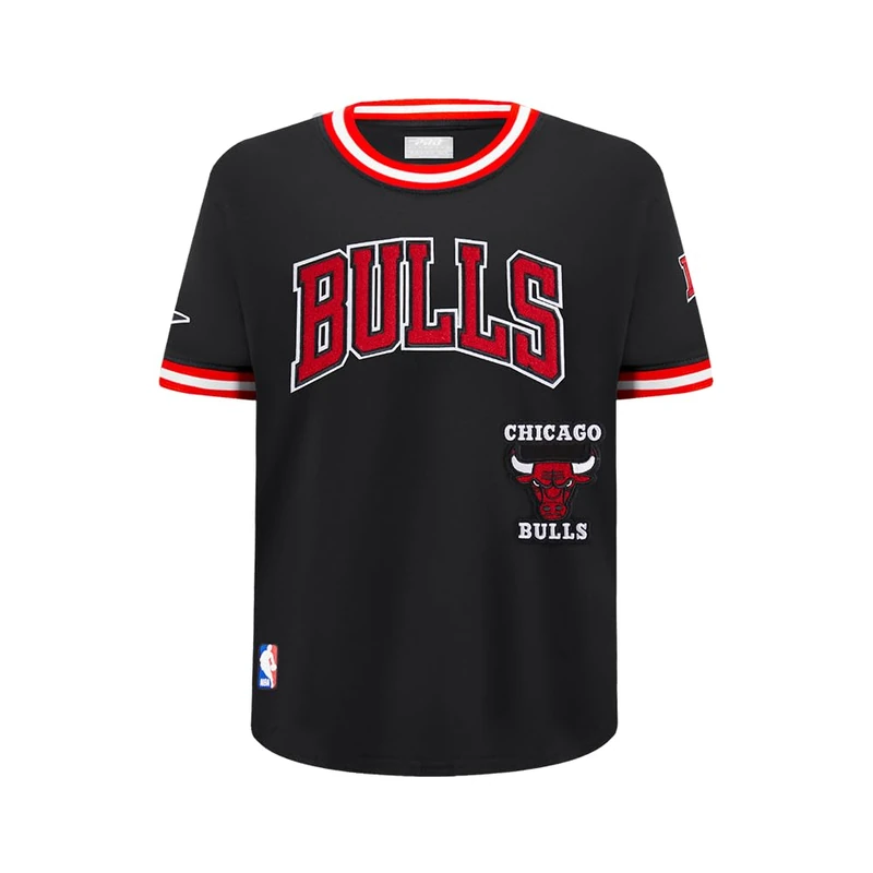 Pro Standard Big Boys NBA Chicago Bulls Retro Classics Taping Tee Black/Red XL