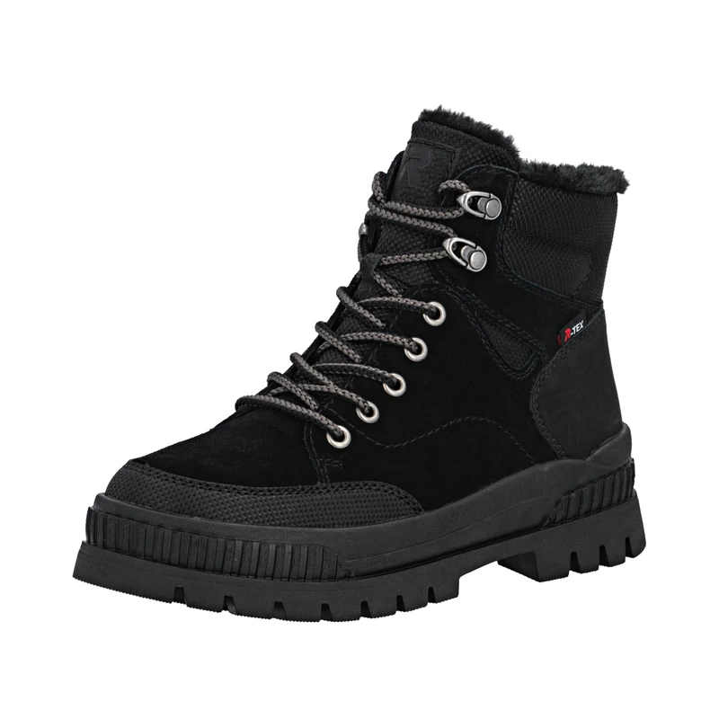 Rieker Women's W2176 Lace-up Boots, Black, 9 UK