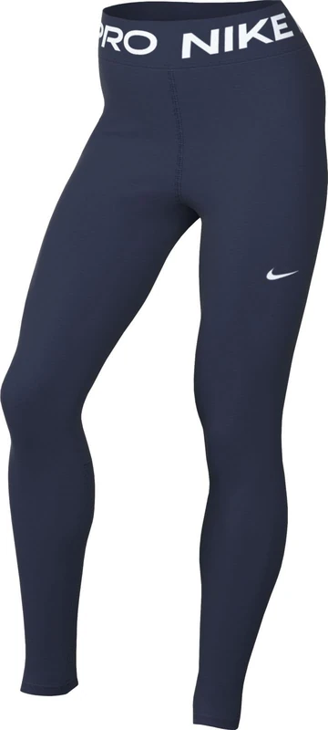 Nike Women's W Np 365 Tight Leggings, Midnight Navy/White, XXL