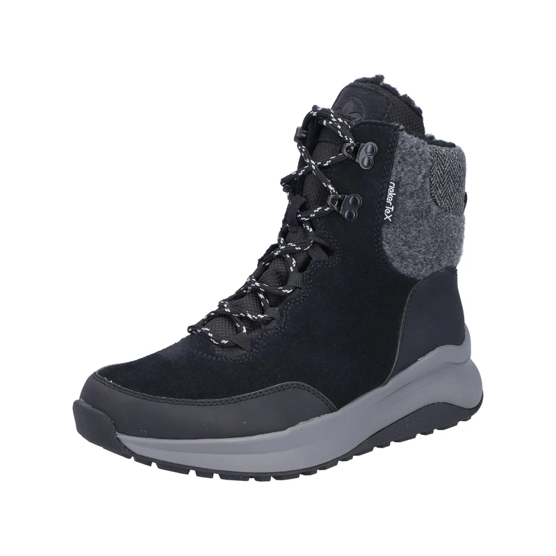 Rieker Women's Z0926 Lace-up Boots, Black, 4 UK